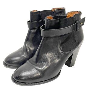 Madewell Size 7‎ Lonny Leather Black Heeled Chelsea Ankle Boots Booties